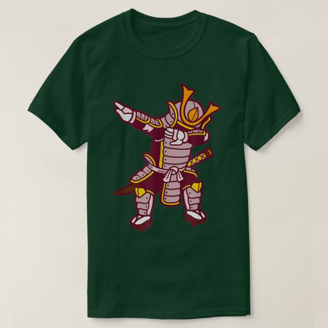 Camiseta Dab Dabbing mueve a Dan, el luchador de Samurai (Diseño del anverso)