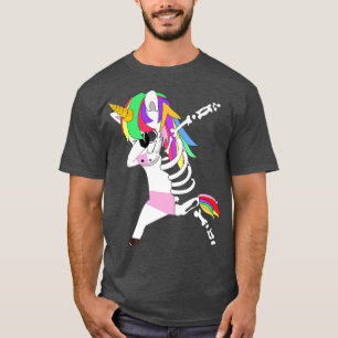 Camiseta Dab Dabbing Unicorn Ropa De Esqueleto Para Niños C