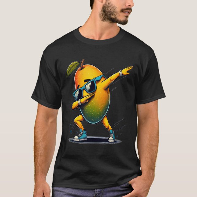 Camiseta Dab Dance Mango Funny Bailando Fruto de Dabbing (Anverso)