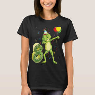 Camiseta Dab Frog 8º cumpleaños Ocho niños cumpleaños de 8