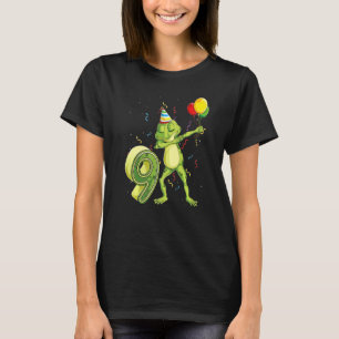 Camiseta Dab Frog Noveno Cumpleaños Nueve Hijos Jubilados D