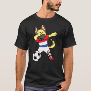Camiseta Dab German Shepherd Países Bajos Soccer Fans Jerse