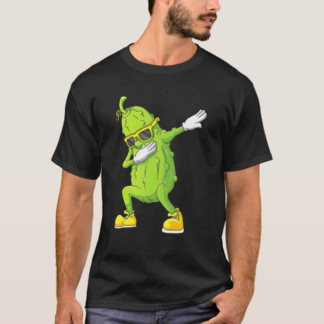 Camiseta Dab Halloween Pickbing Dabbing Dancing Cucumber Co (Anverso)