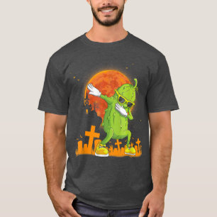Camiseta Dab Halloween Pickle Dabbing Dancing Cucumber Cost