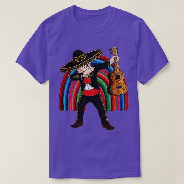 Camiseta Dab Mexicana Mariachi disfraz Charro Cinco De Mayo (Diseño del anverso)
