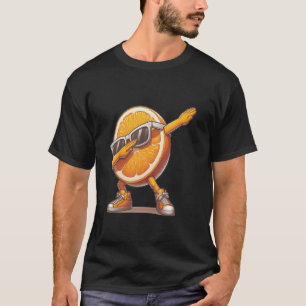 Camiseta Dab Naranja Slice Bailando Naranja Fruto