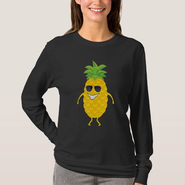 Camiseta Dab Pineapple Dancing Dabbing Piña Fruta (Anverso)