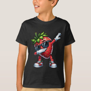 Camiseta Dab Strawberry Dancing Dabbing Fruto de fresa 1