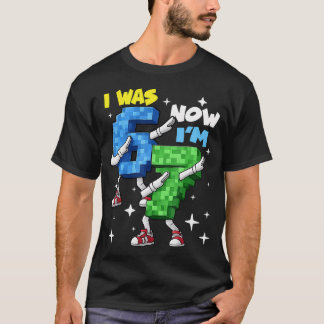 Camiseta Dabbing 67 A Cuadros Era 6 Ahora Soy 7 Divertido