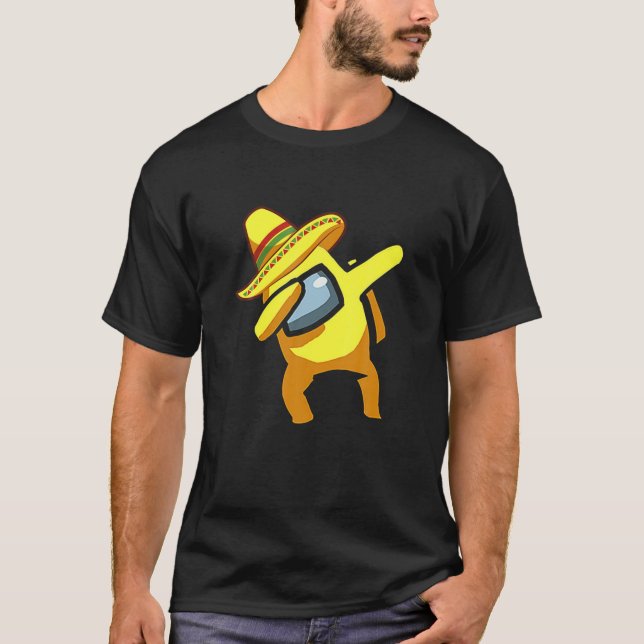 Camiseta Dabbing A.Mong Uu funerario Cinco De Mayo (Anverso)
