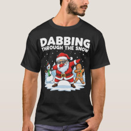 Camiseta Dabbing a través de la nieve