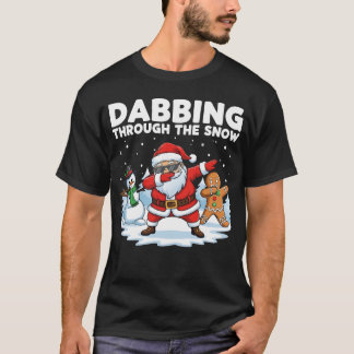 Camiseta Dabbing a través de la nieve