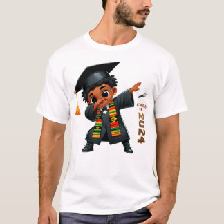 Camiseta Dabbing African Black Toddler Boy Graduación