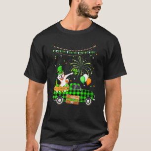 Camiseta Dabbing Akita Dog Shamrock St Patrick's Day