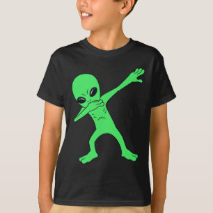 Camiseta Dabbing Alien Halloween Diversión Dab Niños Chica