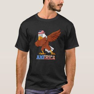Camiseta Dabbing American Bald Eagle 4 De Julio Dab Boys G