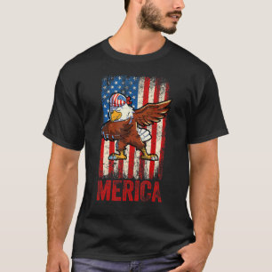Camiseta Dabbing American Eagle 4 De Julio Niños Americanos