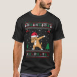 Camiseta Dabbing Apoo Dog Santa Hat Niños Chicas Christm<br><div class="desc">Dabbing Apoo Dog Santa Hat Niños Chicas Navidades</div>