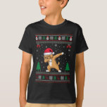 Camiseta Dabbing Apoo Dog Santa Hat Niños Chicas Christm<br><div class="desc">Dabbing Apoo Dog Santa Hat Niños Chicas Navidades</div>