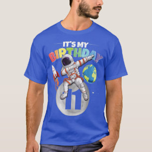 Camiseta Dabbing Astronaut 11st Birthday Boy Girl 11 Years