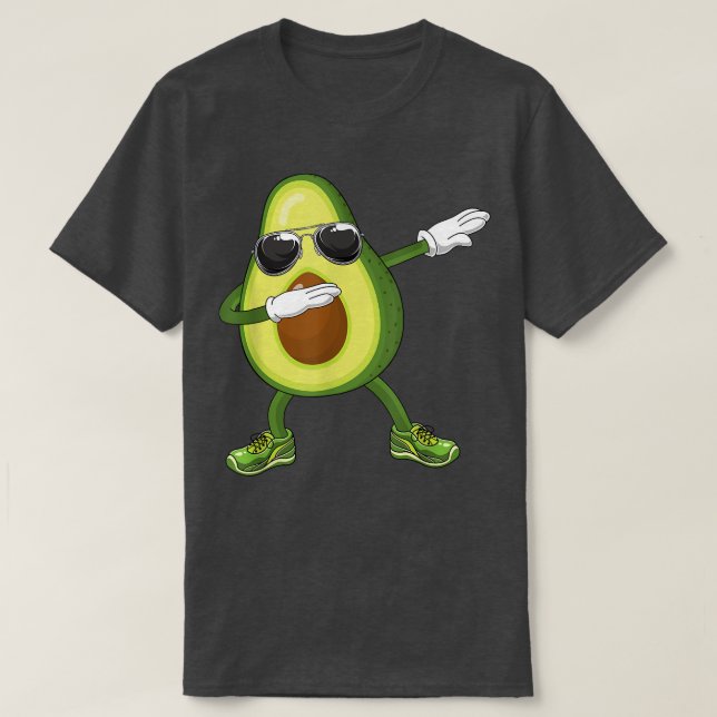 Camiseta Dabbing avocado cinco de la lengua vegetariana de  (Diseño del anverso)