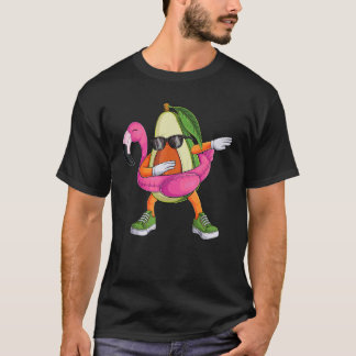 Camiseta Dabbing Avocado Flamingo Tropical aloha Beach Hawa