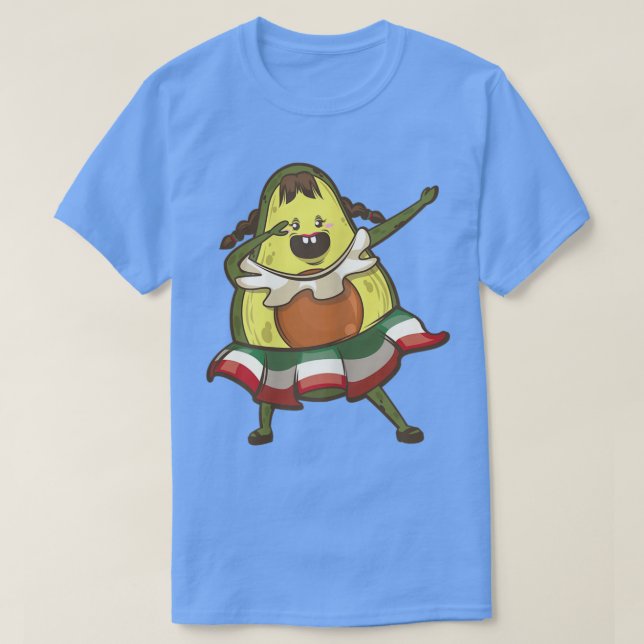 Camiseta Dabbing Avocado Girl Cinco De Mayo  (Diseño del anverso)