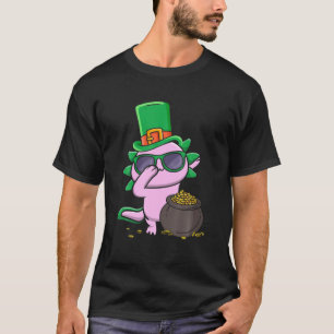Camiseta Dabbing Axolotl As Leprechaun Dab   St Patricks Da