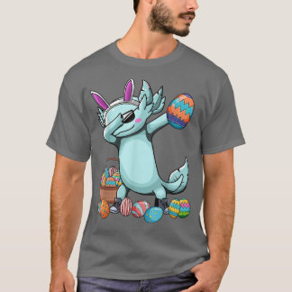 Camiseta Dabbing Axolotl Día de Pascua Huevos niños niños C