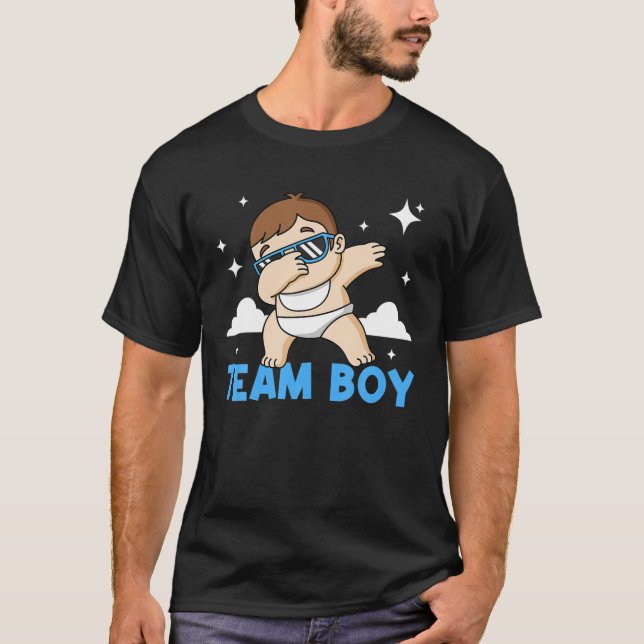Camiseta Dabbing Baby Matfit Team Boy Gender Revea (Anverso)