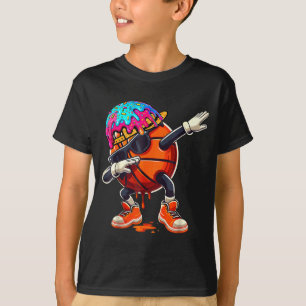 Camiseta Dabbing baloncesto goteo helado niños jóvenes chic