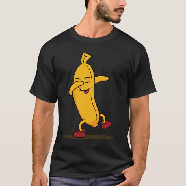 Camiseta Dabbing Banana Dab Fruta divertida de baile (Anverso)