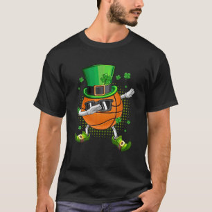 Camiseta Dabbing Basketball Shamrock Funny Irish St Patrick