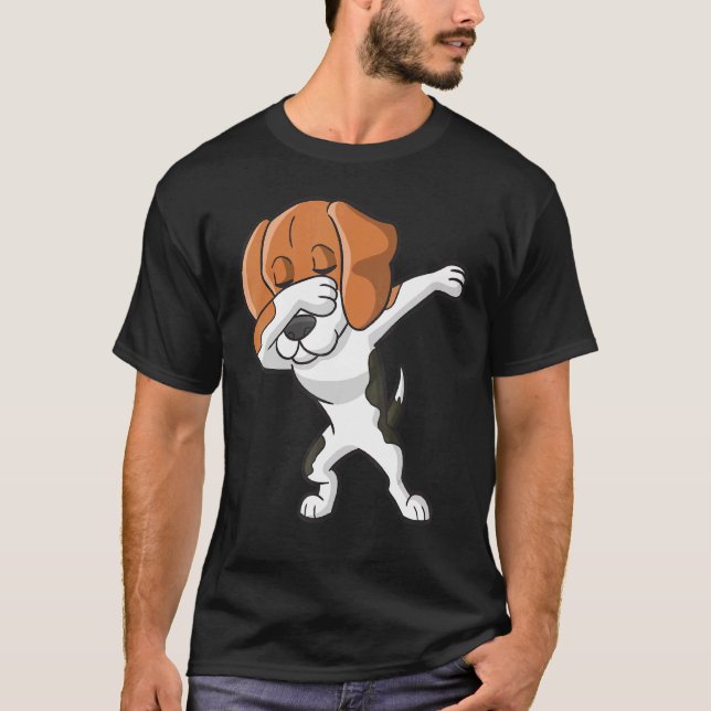 Camiseta Dabbing Beagle Dabbing Dog Beagle Tee (Anverso)