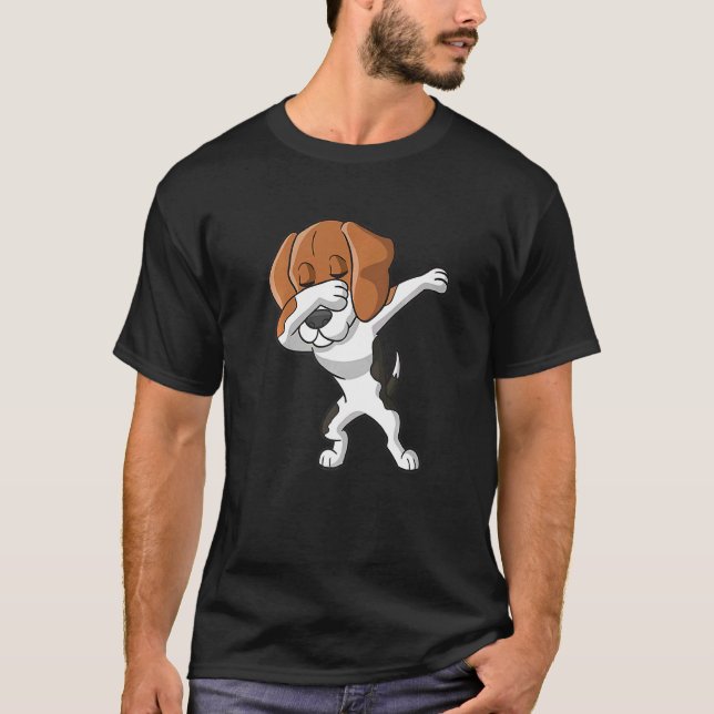 Camiseta Dabbing Beagle Dog Dab Dance (Anverso)