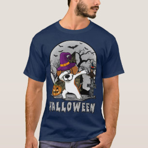 Camiseta Dabbing Beagle Dog Witch Gorra Funny Dog Halloween