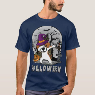 Camiseta Dabbing Beagle Dog Witch Gorra Funny Dog Halloween