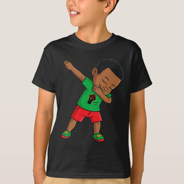 Camiseta Dabbing Black King Junetdecis Niños Dab (Anverso)