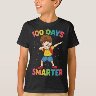 Camiseta Dabbing Boy 100 Day Más Inteligente Feliz 100 Day