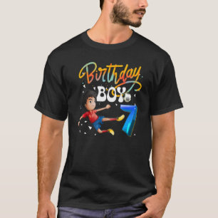 Camiseta Dabbing Boy 7 Year Old Soccer Player 7th Birthday 