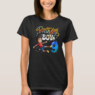 Camiseta Dabbing Boy Jugador de fútbol de 9 años Noveno cum