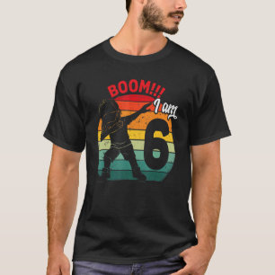 Camiseta Dabbing Boy Sexta Fiesta de Cumpleaños 6 Seis Años