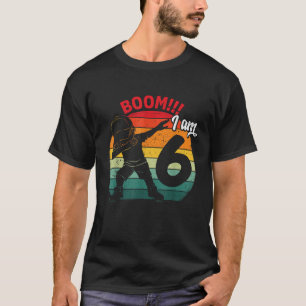 Camiseta Dabbing Boy Sexta Fiesta de Cumpleaños 6 Seis Años