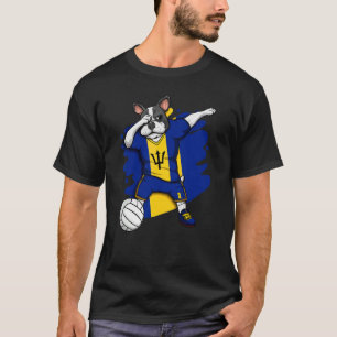 Camiseta Dabbing Bulldog francés Barbados Ventilador de vol