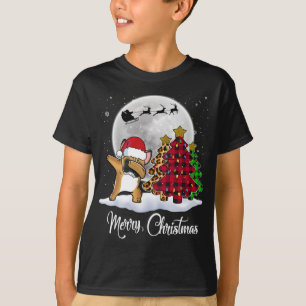 Camiseta Dabbing Bulldog francés Dab Dog Christmas Tree Fun