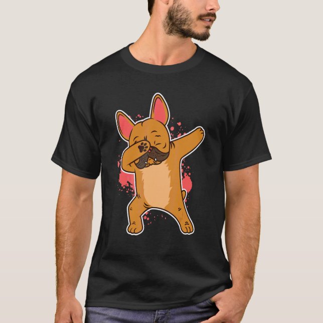 Camiseta Dabbing Bulldog francés Frenchie Mom Frenchie Dad (Anverso)
