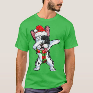 Camiseta Dabbing Bulldog francés Santa Navidades niños Rega