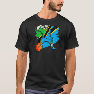 Camiseta Dabbing Bulldog francés Tanzania Básquetbol Fan Je