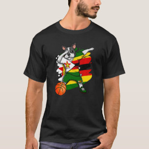 Camiseta Dabbing Bulldog francés Zimbabue Ventilador de bal