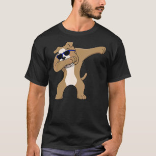Camiseta Dabbing Bulldog Perro Niños Mascota Amor Rescate B